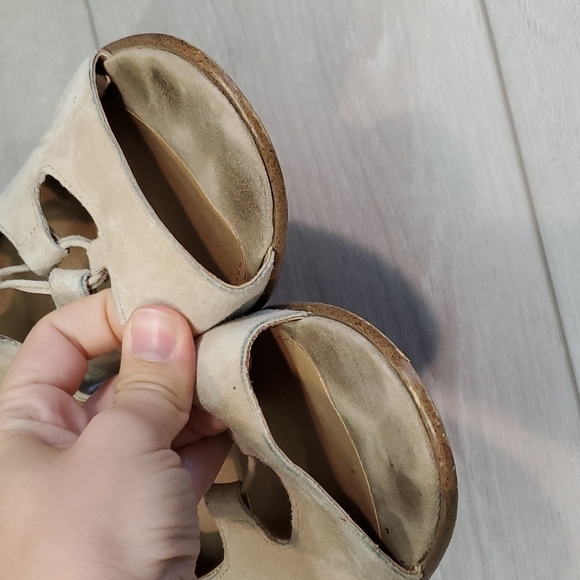 Steve Madden Women Nilunda Lace Up Suede Heels shoes sz 11B - Picture 5 of 14